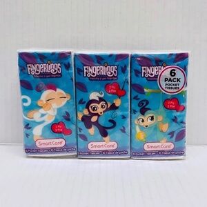 Fingerlings 6 Pack Pocket Tissues